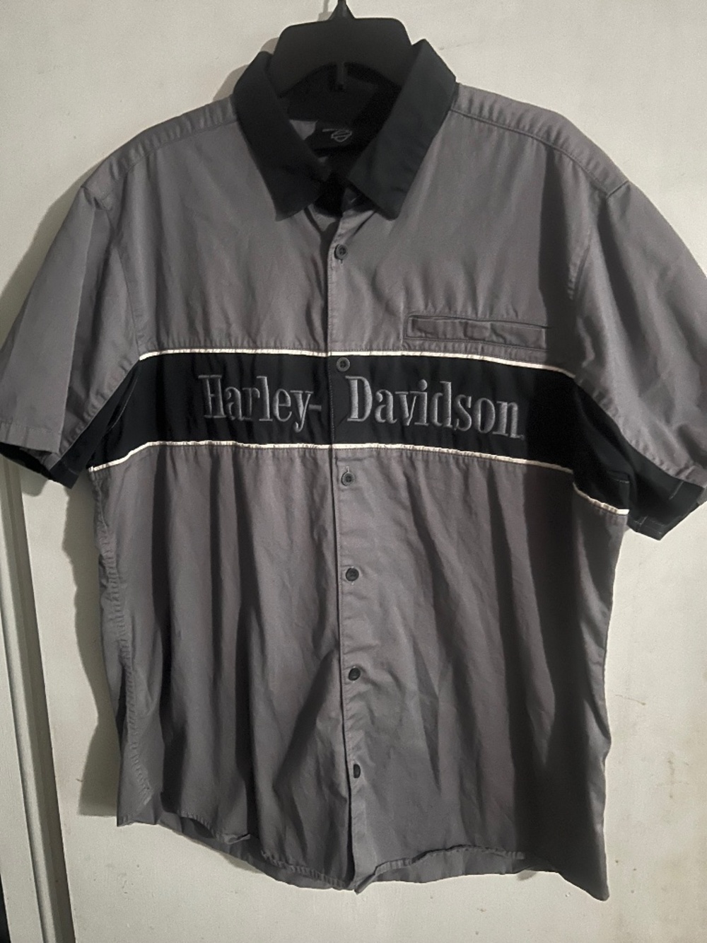 Harley Davidson Mens Button Front Shirt , Size XL